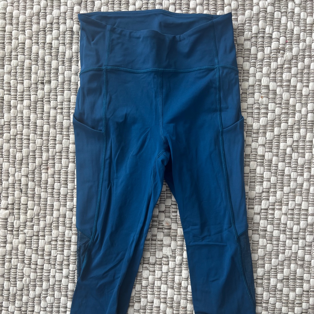 Lululemon Athletic Leggings With Mesh Detail